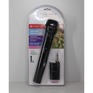 Singing Machine Wireless Microphone Battery Operated Model:SMM107 (US SELLER)NIB